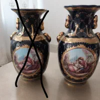 گلدان سرمه ای ژاپن عتیقه