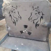 بخاری هیزمی کباب پز دار|بخاری، هیتر، شومینه|گنبد کاووس, |دیوار