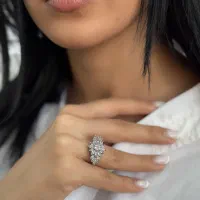 انگشتر نقره شاین طراح جذاب قالب طلا۳+۴۰بدون دستمزد|بدلیجات|تبریز, |دیوار