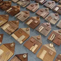 جاکلیدی چوبی فانتزی