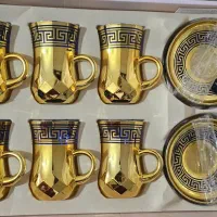 استکان نعلبکی طلایی|ظروف سرو و پذیرایی|کرج, محمود آباد|دیوار