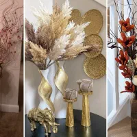 گل و گلدان بزرگ|گل مصنوعی|تویسرکان, |دیوار