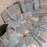 دوخت سرویس آشپزخانه به صورت سرویس وتک|سفره، حوله، دستمال آشپزخانه|تهران, وردآورد|دیوار