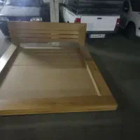 تخت خواب ۲نفره ساخته شده از چوب طبیعی گردو|تخت و سرویس خواب|ری, علایین|دیوار