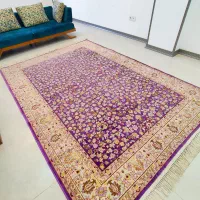 فرش ۶ متری ابریشم ماشینی شفقی تبریز ۱۰۰۰ شانه|فرش|کرج, فاز ۳ مهرشهر|دیوار