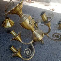 فروش و خریدار لوستر و آینه شمعدان و وسایل برنزی|لوستر و چراغ آویز|تهران, یافت‌آباد|دیوار