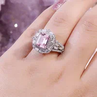 انگشتر نقره مارکیزجواهری صورتی پینکsilver rezazade|بدلیجات|تبریز, |دیوار