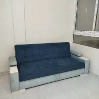 مبل و کاناپه تخت شو ۲ نفره با۳عدد کوسن بزرگ