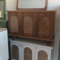 میز کنسول طول ۱۲۰ حصیری  (  ۸۴۵۰)