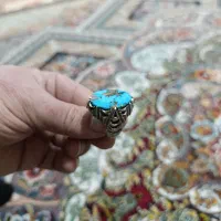 انگشتر نقره فیروزه نیشابور|جواهرات|خرم‌آباد, |دیوار