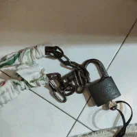 قفل و زنجیر دولایه برای موتور دو چرخه
