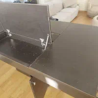 میز هشت نفره با صندلی چوبی