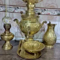 فروش سرویس سماور برنجی|کلکسیون اشیاء عتیقه|اهواز, فاز ۵ پاداد|دیوار