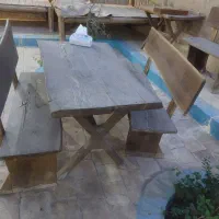 میزونیمکت چوبی روستیک