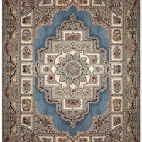 فرش 12 متری اکباتان 1221 اطلسی 1200 شانه در حد نو