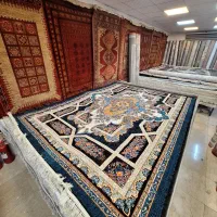 ۹ متری فرش آبی فیروزه ای کد 235|فرش|مشهد, امیر|دیوار