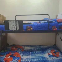 تخت خواب دوطبقه به همراه کمد و کتابخانه|تخت و سرویس خواب|تهران, شهرک شریعتی|دیوار