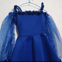 دو عدد لباس مجلسی دخترانه و زنانه ابی|لباس|تهران, تجریش|دیوار