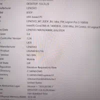 فروش لبتاب Legion 5Pro 14900hx