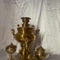 سماور برنجی ذغالی