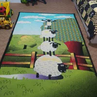 گلیم فرش بره ناقلا|گلیم، جاجیم، گبه|شاهرود, |دیوار