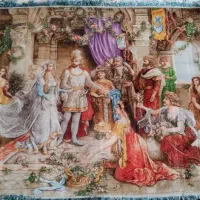 تاجگذاری حضرت سلیمان چله ابریشم  ابعاد ۱۴۰  در ۹۰