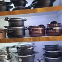 سرویس قابلمه7پارچه تفلون زنبوری انواع قابلمه ارسال|ظروف پخت‌وپز|مشهد, شهید آوینی|دیوار