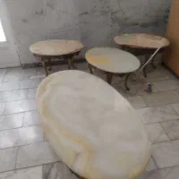 میز عسلی برنزی آذر برنز سیاه قلم