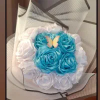 گل روبانی ولنتاین|گل مصنوعی|میانه, |دیوار