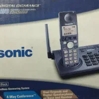 تلفن دوخط بیسیم و سیم دار پاناسونیک|تلفن رومیزی|کاشان, زیارتی|دیوار