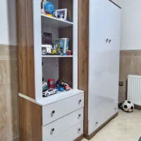 کمد کتابخانه دراور و آیینه