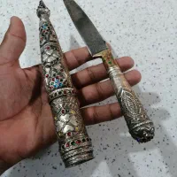 خنجر نقره چاقو|کلکسیون اشیاء عتیقه|قم, شهر قائم|دیوار