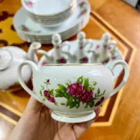 ظروف گل سرخی|کلکسیون اشیاء عتیقه|کرج, کارخانه قند|دیوار