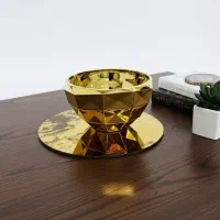 فنجان طلایی میوه خوری شیرینی خوری|ظروف سرو و پذیرایی|چهاردانگه (تهران), |دیوار