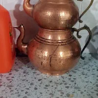 قوری وکتری مسی|قوری، کتری، قهوه‌ساز دستی|گالیکش, |دیوار