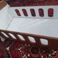 تخت گهوااره ای نوزاد با تشک|اسباب و اثاث بچه|تبریز, |دیوار