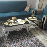 مبل راحتی تخت شو ۸نفره وجلومبلی ۳تیکه