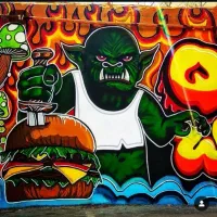 گرافیتی ، نقاشی دیواری خاص