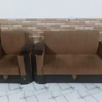 مبل راحتی تخت باز شو و باکس دار ، بسیار محکم