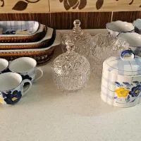 پارچ و لیوان فرانسه. نیم لیوان فرانسه.ظروف.کریستال|ظروف سرو و پذیرایی|قم, نیروگاه|دیوار