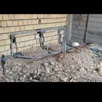 لوله کشی و نصب سنگ آنتیک و نصب کابینت آماده