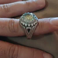 انگشتر نقره، الماس موزانایت،و فیروزه نیشابور|جواهرات|هشتگرد, تهران دشت|دیوار