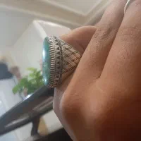 انگشتر فیروزه نیشابور قواره دار درشت|جواهرات|ایذه, |دیوار
