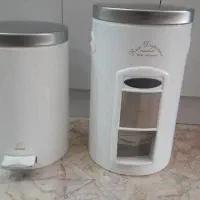سطل آشغال و برنج در حد نو
