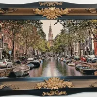 تابلو فرش زیبا سالم و بسیار تمیز