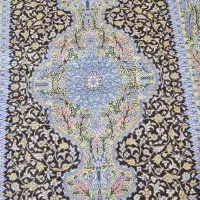 فرش دستبافت ابریشم زرب ونیم 70رجه چله ابریشم|فرش|بناب, |دیوار