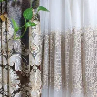 پرده ۳در۴ باچوب آماده نصب کاملا سالم|پرده، رانر، رومیزی|خورموج, |دیوار