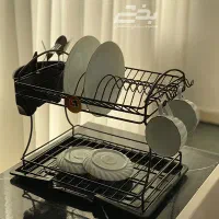 آبچکان  جاظرفی کنار سینگ دوطبقه ای فلزی|آب‌چکان و نظم‌دهنده ظروف|تهران, امام حسین|دیوار