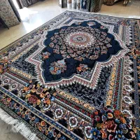 فرش ۱۲ متری لوکس سرمه ای نگین الماس مشهد