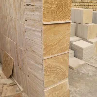 سنگ تراورتن فرشی مناسب باغ و ویلا و محوطه و حیاط|مصالح و تجهیزات ساختمان|تیران, |دیوار